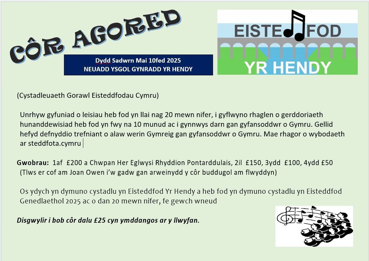 Eisteddfod Gadeiriol yr Hendy tweet media