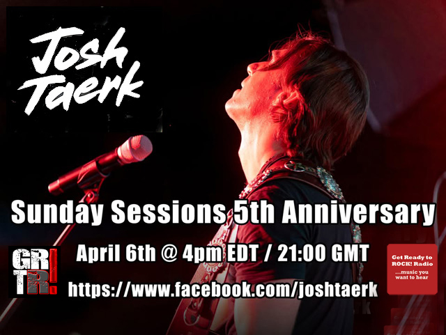 Get Ready to ROCK! Radio (@musicuwant2hear) on Twitter photo On Sunday 6 April (21:00 GMT, 16:00 EDT) we celebrate the 5th Anniversary of our Sunday Sessions #Livestream featuring #singersongwriter <a href="/JoshTaerk/">Josh Taerk</a> On Sunday 6 April (21:00 GMT, 16:00 EDT) we celebrate the 5th Anniversary of our Sunday Sessions #Livestream featuring #singersongwriter <a href="/JoshTaerk/">Josh Taerk</a>