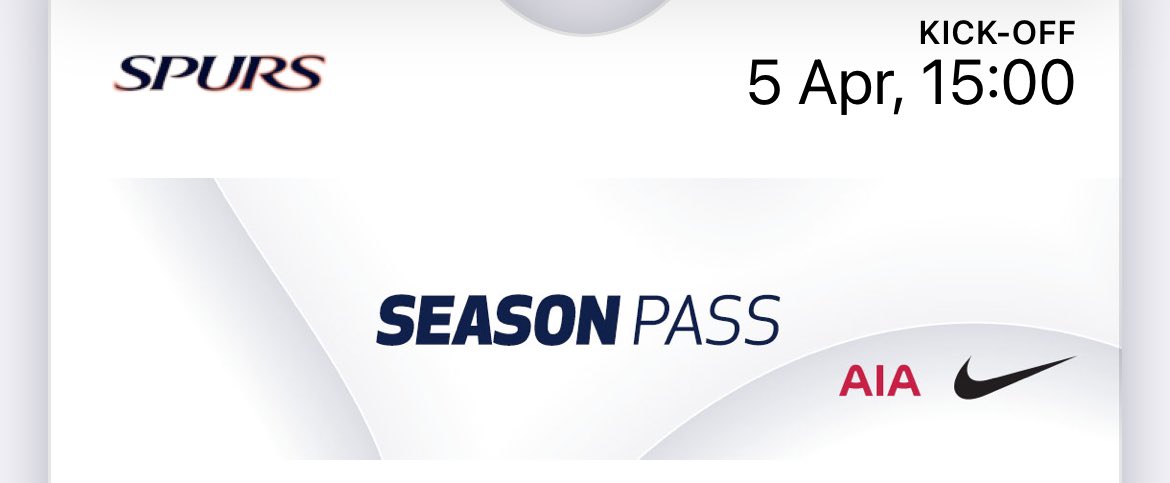 Spurs can’t even get the kickoff time right on my ticket. Absolute shambles of a club, glad I gave myself plenty of time.