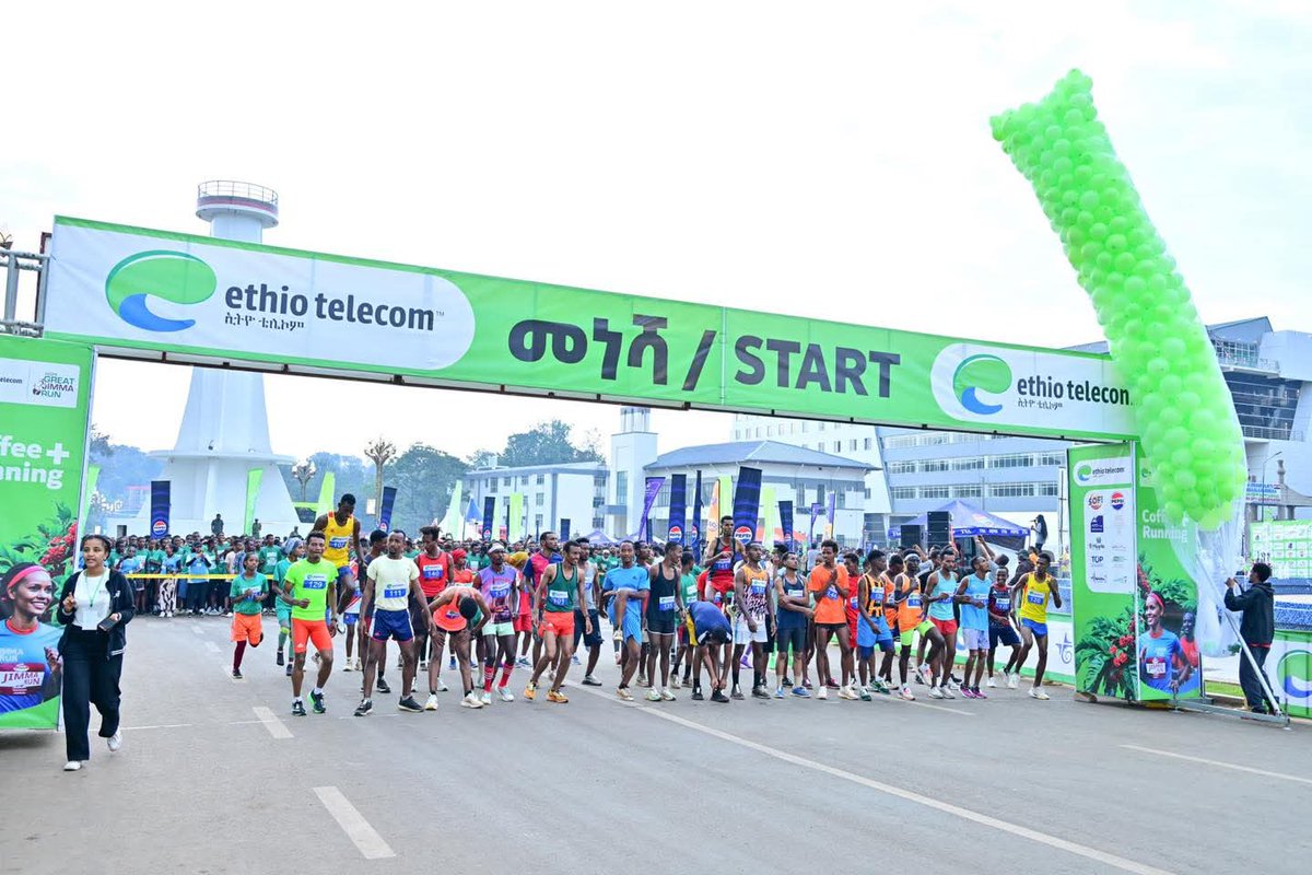 ethiotelecom's tweet photo. በጅማ ከተማ ለመጀመሪያ ጊዜ የተዘጋጀው የ2017 ኢትዮ ቴሌኮም ታላቁ ጅማ ሩጫ በ15ኪ.ሜ፣ በ5 ኪ.ሜ እና በሕፃናት የሩጫ ውድድሮች በድምቀት ተካሄዷል።
#EthiotelecomGreatEthiopianRunJimma
#Ethiotelcom https://t.co/czfZLnWIag