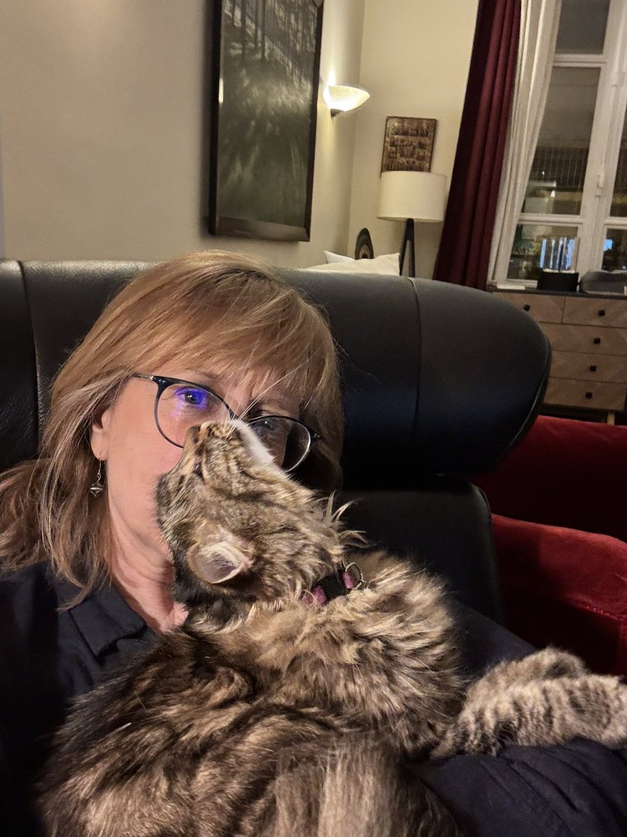 Somebody was happy to see me after my month long trip to Ukraine…