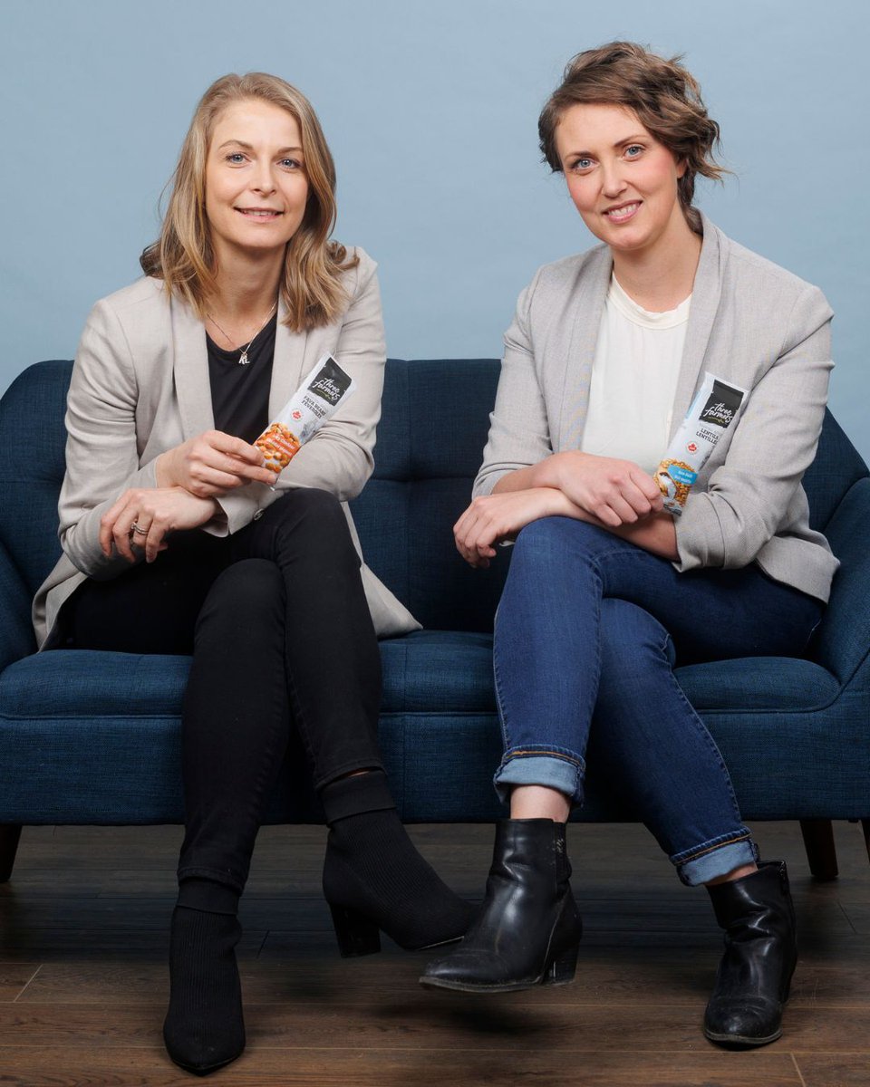 🍁 Proudly Canadian. Powered by Pulses.
Our Co-Founders Elysia &amp; Natasha started Three Farmers to share snacks made from what we grow right here at home — chickpeas, lentils, and fava beans.