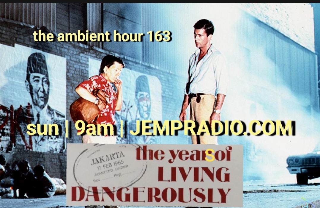 At 9am EST....a politically charged tone poem that somehow soothes and ignites the soul -mixed, as always, on 2 turntables (in one take) by SV. The Years Of Living Dangerously...only on @JEMPradio