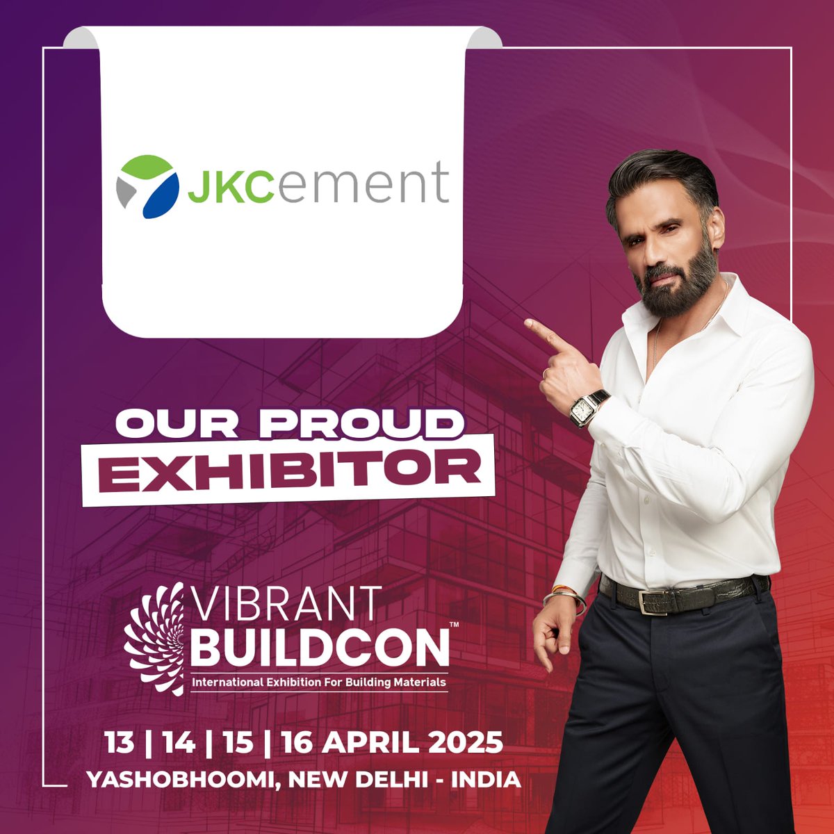 Bharat_Buildcon's tweet photo. Big things are coming! JK Cement is proud to exhibit at Vibrant Buildcon 2025 – join us there!
.
.
#vibrantbuildcon2025 #vibrantbuildcon #JKCement #architects #interiordesigners #constructionexpo #businessnetworking #expo #exhibition2025 #constructionbusiness https://t.co/9MfwMmE40i