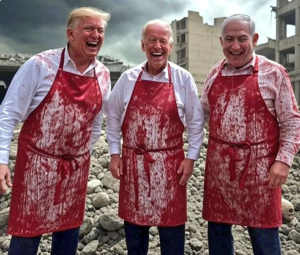 Ugly faces of War criminals.
🖐️
#FreePalestine 
#ghaza_genocide 
#IsraeliTerrorism 
#IsraeliCrimes