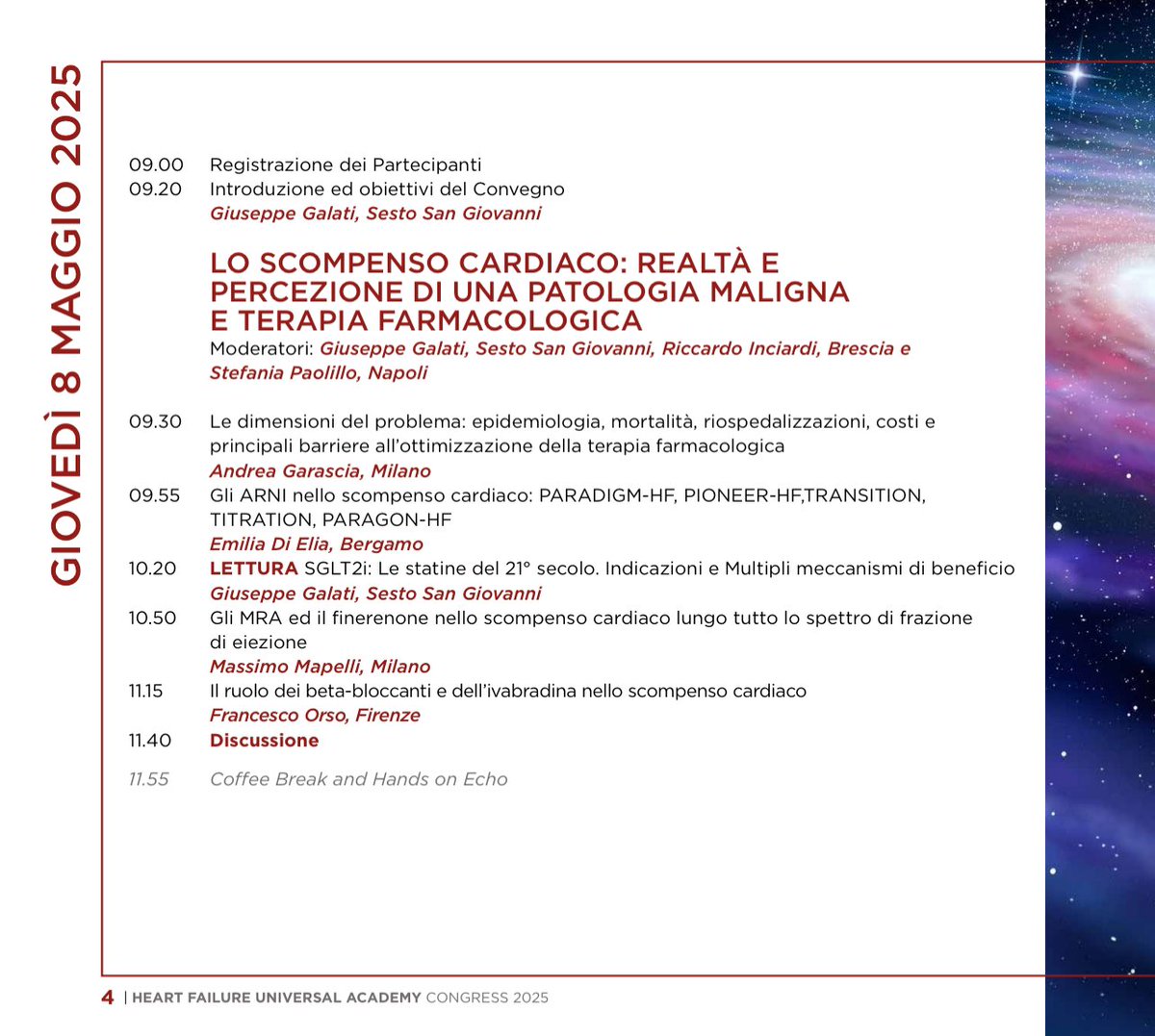 GiuseppeGalati_'s tweet photo. ๐ฅ๐ฅ๐ฅ The #1stCongress of the #HeartFailureUniversalAcademy is ready to go โ๏ธ
https://t.co/6fz9idmevH ๐ซ
8 & 9 of #May2025 in the vibrant #Milano
๐ฅIscriviti ora e prendi posto all'evento dell'anno dedicato allo #ScompensoCardiaco ๐ ๐ซ
๐ https://t.co/TLmdWgTZIX https://t.co/prls6q1qr0