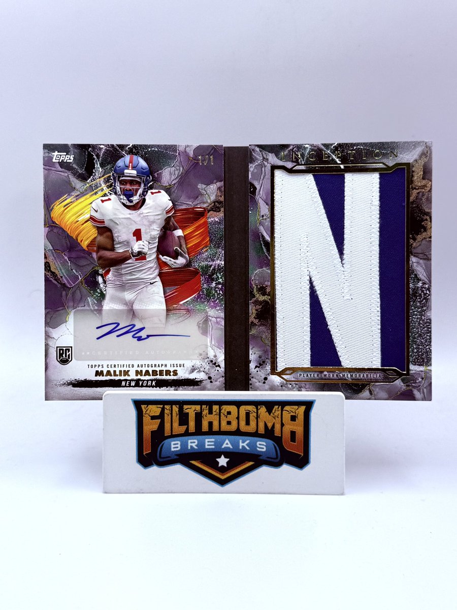 DmoneyXperience's tweet image. Topps Inception NFL is crazy good. Loving the on-card autos, the booklet patch autos are filthy, and the overall design is just clean. I really think this one’s here to stay—and once it’s licensed, it’s gonna be an absolute monster in the hobby.

#ToppsInception #NFLHobby