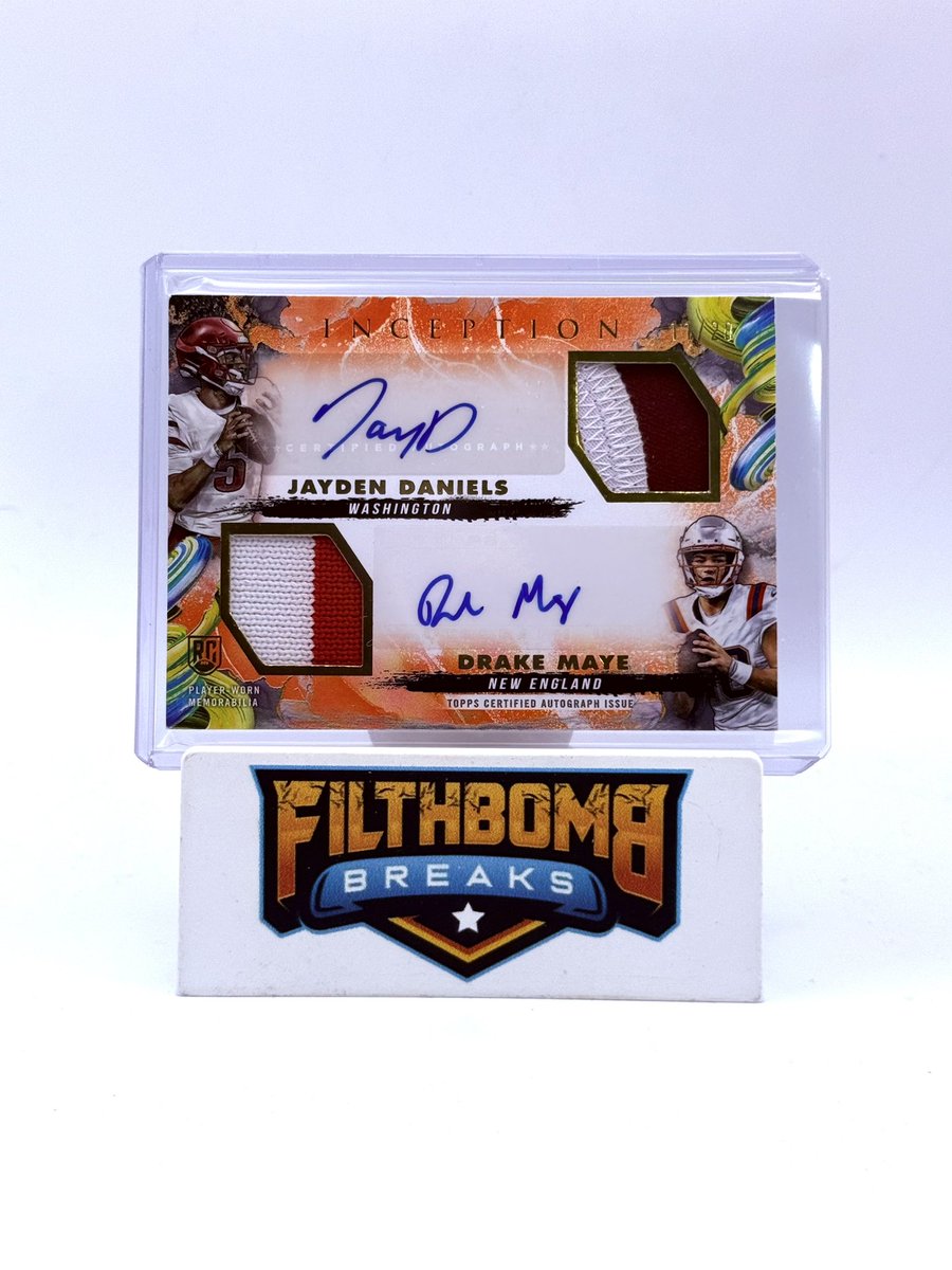 DmoneyXperience's tweet image. Topps Inception NFL is crazy good. Loving the on-card autos, the booklet patch autos are filthy, and the overall design is just clean. I really think this one’s here to stay—and once it’s licensed, it’s gonna be an absolute monster in the hobby.

#ToppsInception #NFLHobby