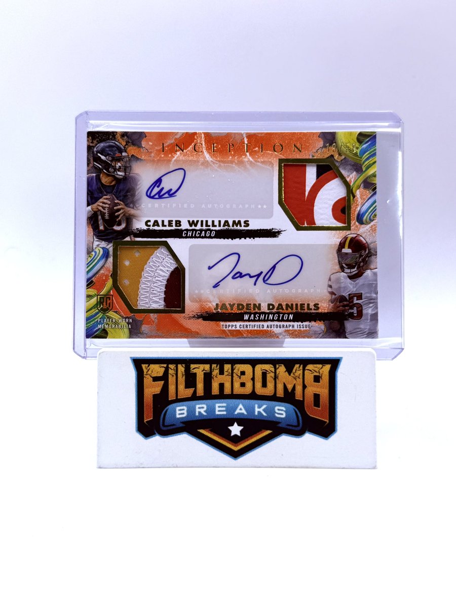 DmoneyXperience's tweet image. Topps Inception NFL is crazy good. Loving the on-card autos, the booklet patch autos are filthy, and the overall design is just clean. I really think this one’s here to stay—and once it’s licensed, it’s gonna be an absolute monster in the hobby.

#ToppsInception #NFLHobby
