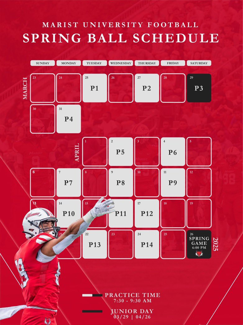 Thank you <a href="/Coach_Mill_/">Kevin Mill</a>  for the spring practice invite!