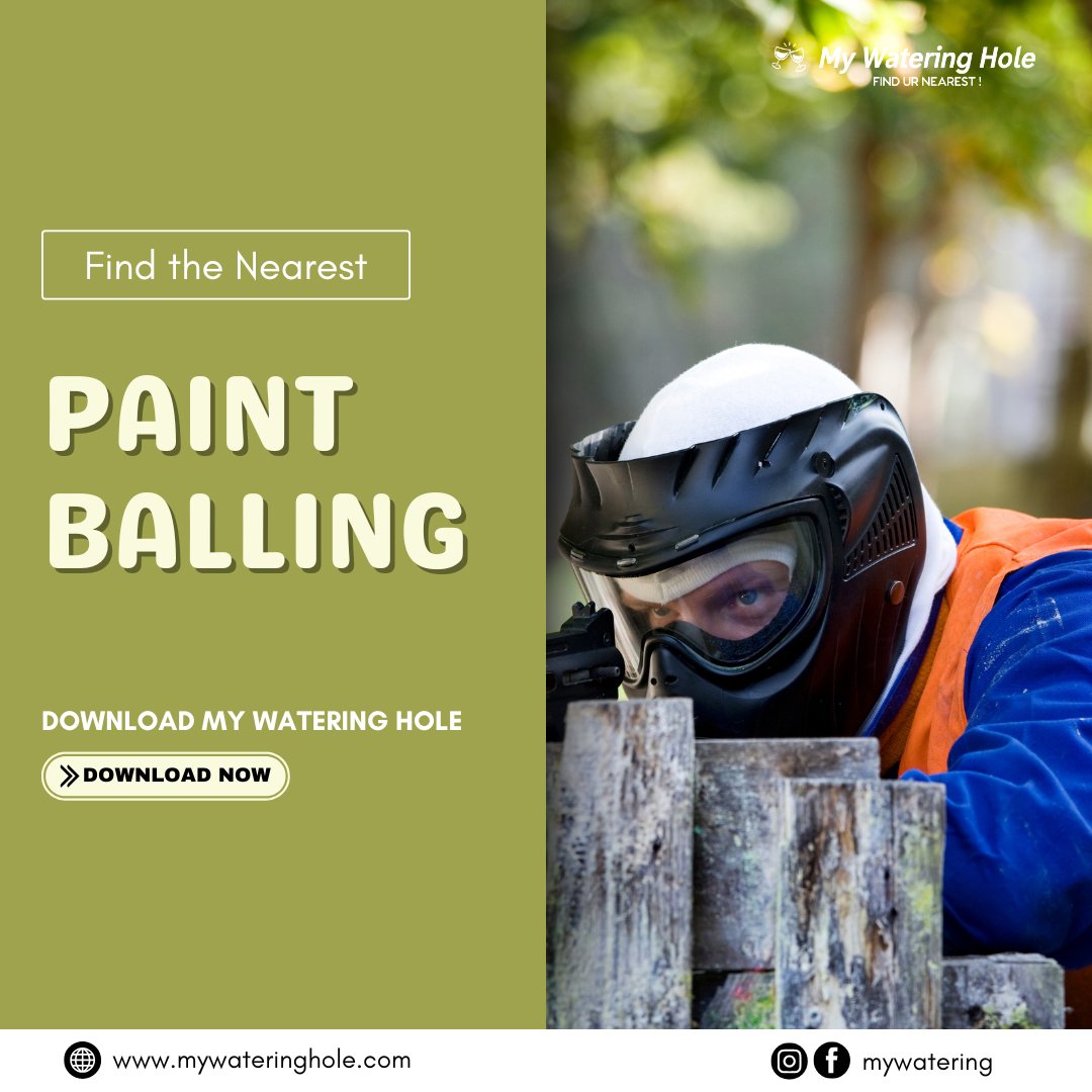 MyWatering's tweet image. Ready for an adrenaline-packed adventure? 🎨🔫 Find the nearest paintballing spots with the My Watering Hole App! 
Download now and gear up for an epic battle! zurl.co/6kpqA

#PaintballFun
#PaintballAdventure
#PaintballGaming
#OutdoorFun
#FindYourVenue
#PaintballNearby