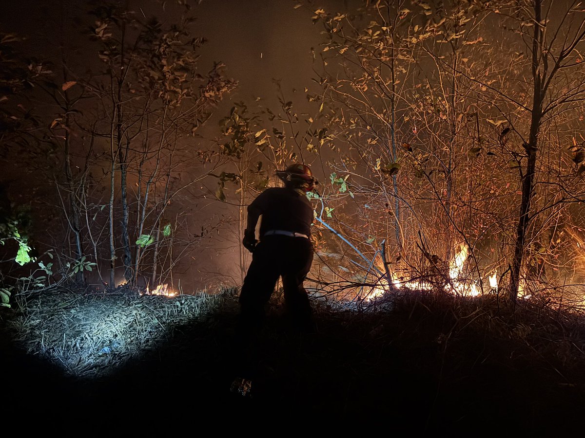 BomberosM_Mixco's tweet photo. #INFORMACION2025| 🇬🇹
#BOMBEROSMUNIMIXCO

#ESTA_NOCHE
#INCENDIO_FORESTAL
Bosques de Santidad final Sector 4 Zona 0 de Chinautla, Aldea Concepción Sacojito 

Se trabaja en detener el avance del fuego hacia la Aldea. Los @BomberosM_Mixco @ConredGuatemala @bomberosmuni https://t.co/5XpwJRJcWY
