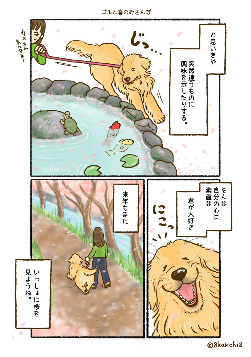 ゴルと春のおさんぽ(2/2) 