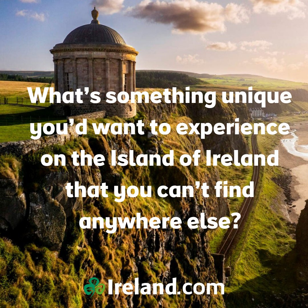 What’s something unique you’d want to experience on the Island of Ireland that you can’t find anywhere else? ☘️