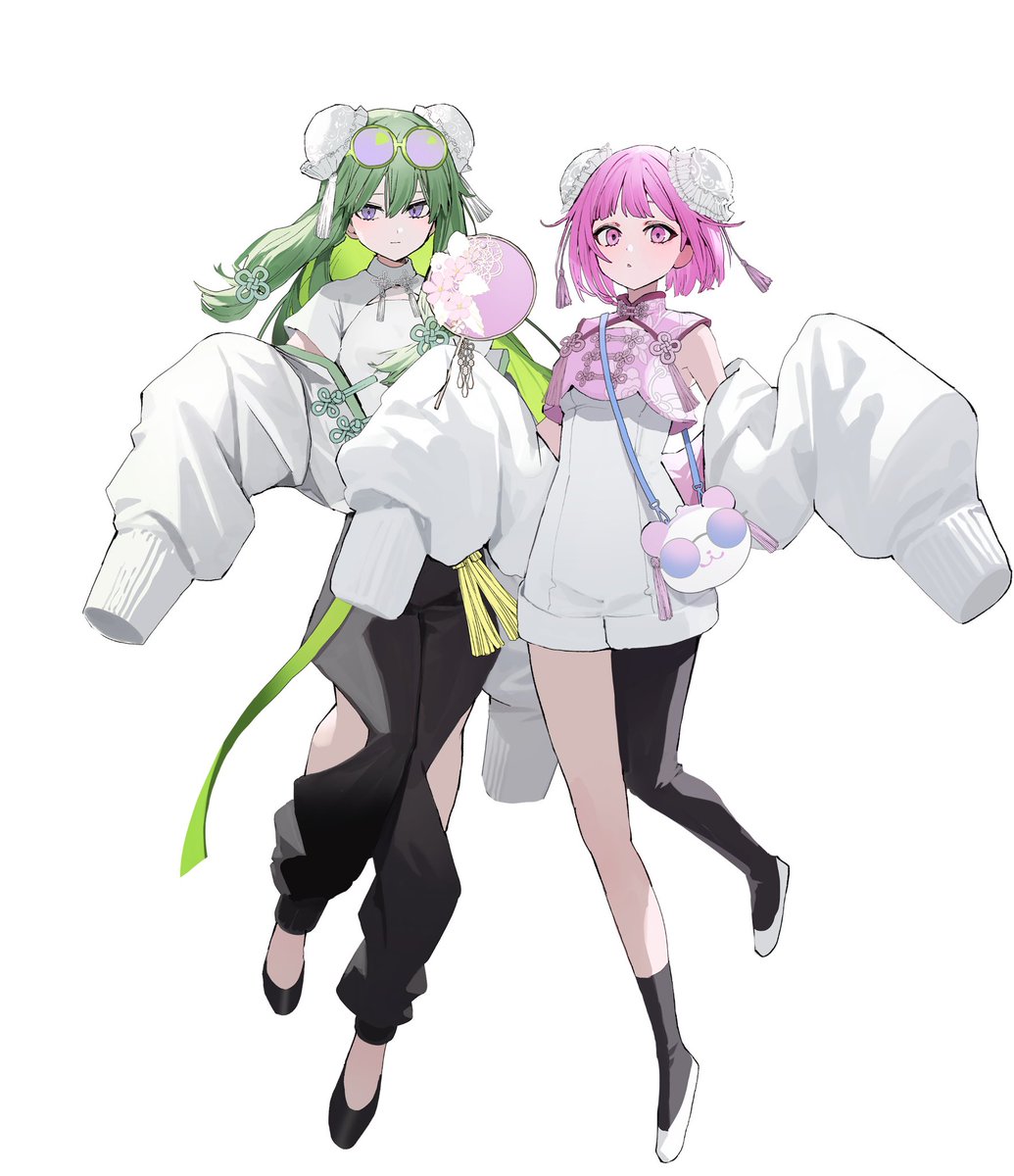 草薙寧々 ,鳳えむ 「ワンダショ×チャイナ衣装その2 #クリフェス 」|さくしゃ2のイラスト