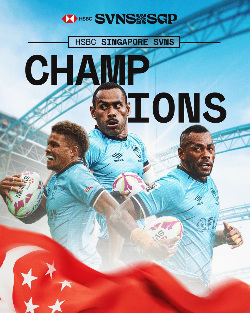 HSBC SVNS (@svnsseries) on Twitter photo Flying through to victory ✈️
<a href="/fijirugby/">Fiji Rugby Union</a> are victorious in Singapore 🇫🇯
#HSBCSVNS | #HSBCSVNSSGP Flying through to victory ✈️
<a href="/fijirugby/">Fiji Rugby Union</a> are victorious in Singapore 🇫🇯
#HSBCSVNS | #HSBCSVNSSGP