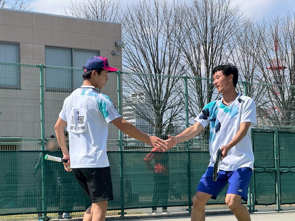 ganteni's tweet photo. 4月5日(土)
宮城学生ソフトテニス春季選手権大会

【結果】

男子
ベスト8  猫塚新大・高橋柊真(新3年・新3年)ペア
ベスト16 橋本裕偉・及川清正(新4年・新2年)ペア
ベスト16 鎌田輝音・澤口來(新3年・新2年)ペア

女子
ベスト8  中野舞・大久保理子(新4年・新4年)ペア https://t.co/B4JZmh89ED