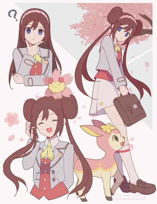 メイちゃんの入学を祝して#ポケマスアート 