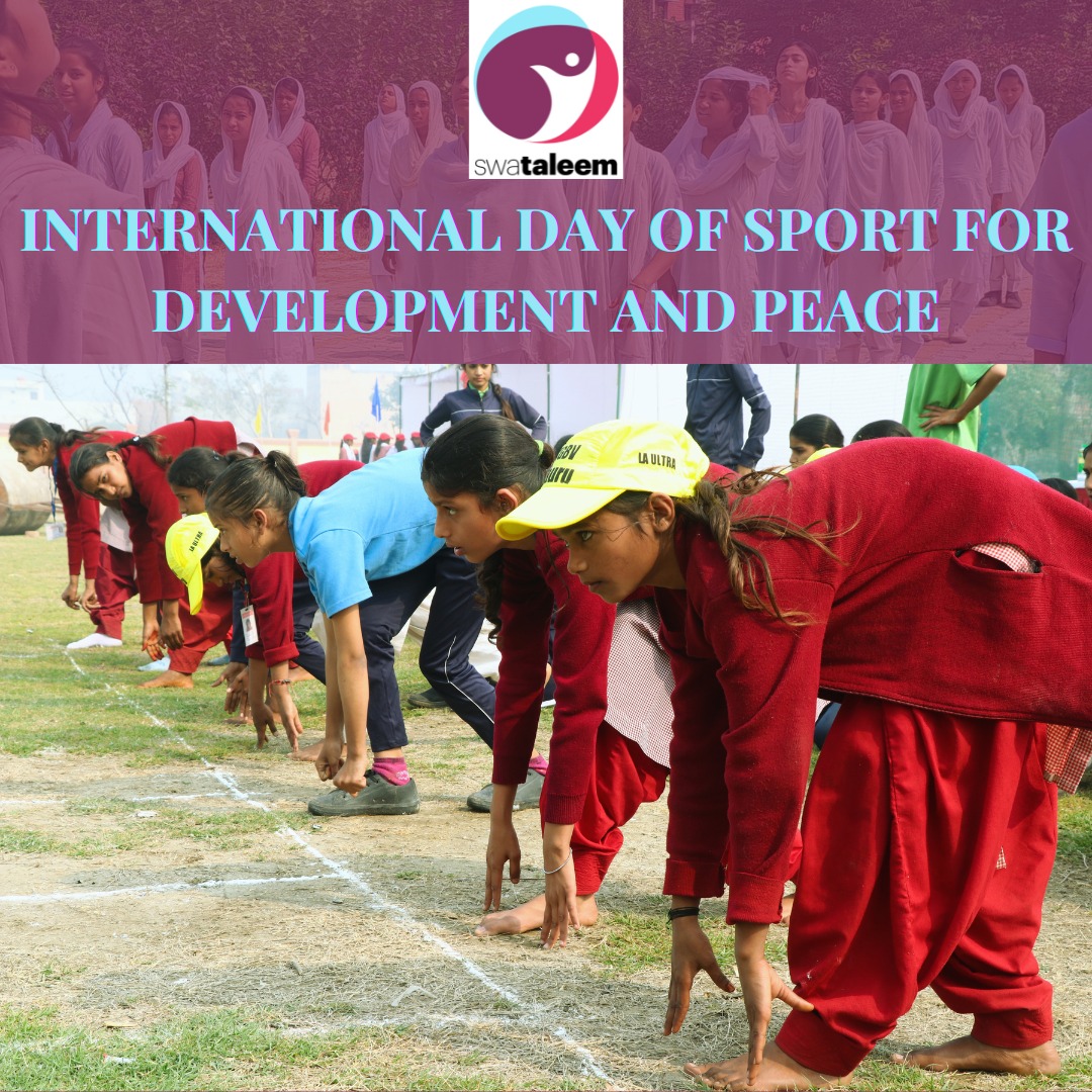 swataleem's tweet photo. On this International Day of Sport for Development and Peace, we celebrate the power of sports in transforming lives. Through #RunToFly, SwaTaleem is creating a world where every Girl has the chance to run, learn, and lead. https://t.co/dLJ9jQuQ6M