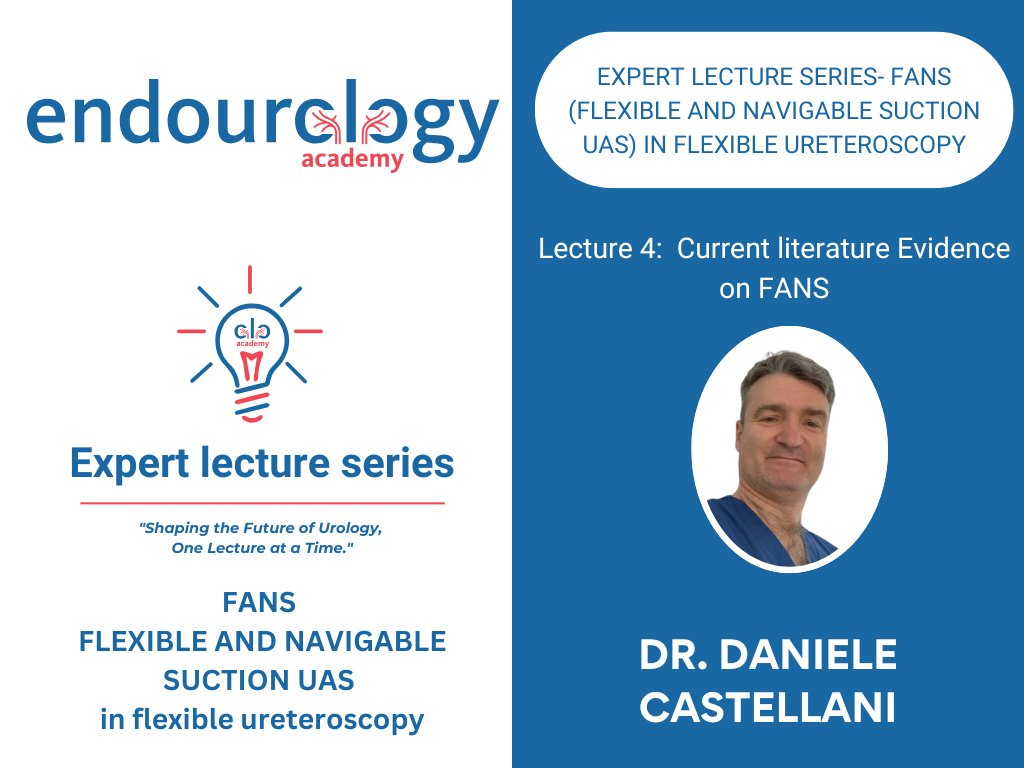 Endourology Academy (@endouroacademy) on Twitter photo 🚨 New Lecture Alert! 🚨
The 4th lecture of the Endourology Academy Expert Series is now live! 🎥
<a href="/D_Castellani/">Daniele Castellani</a> presents:
"Current Literature Evidence on FANS in Adults and Children"
✅ Evidence review
✅ Safety & outcomes
✅ Pediatric insights
📅 Watch now: 🚨 New Lecture Alert! 🚨
The 4th lecture of the Endourology Academy Expert Series is now live! 🎥
<a href="/D_Castellani/">Daniele Castellani</a> presents:
"Current Literature Evidence on FANS in Adults and Children"
✅ Evidence review
✅ Safety & outcomes
✅ Pediatric insights
📅 Watch now: