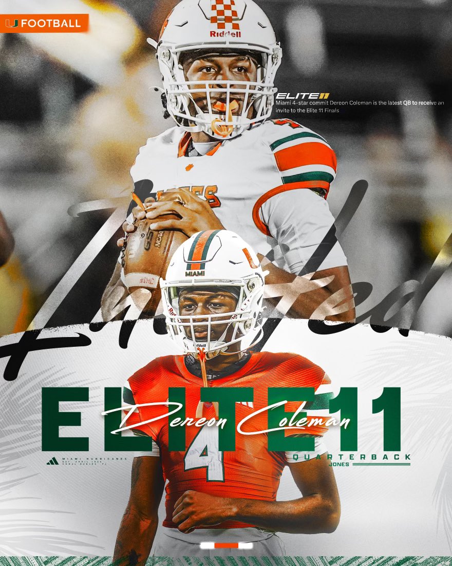 Dereon Coleman (@dereoncolemanqb) on Twitter photo I love being the (UNDERDOG) it going to make my story sound better!
#Gocanes
<a href="/JonesHSFootball/">Jones Tigers Football</a> I love being the (UNDERDOG) it going to make my story sound better!
#Gocanes
<a href="/JonesHSFootball/">Jones Tigers Football</a>