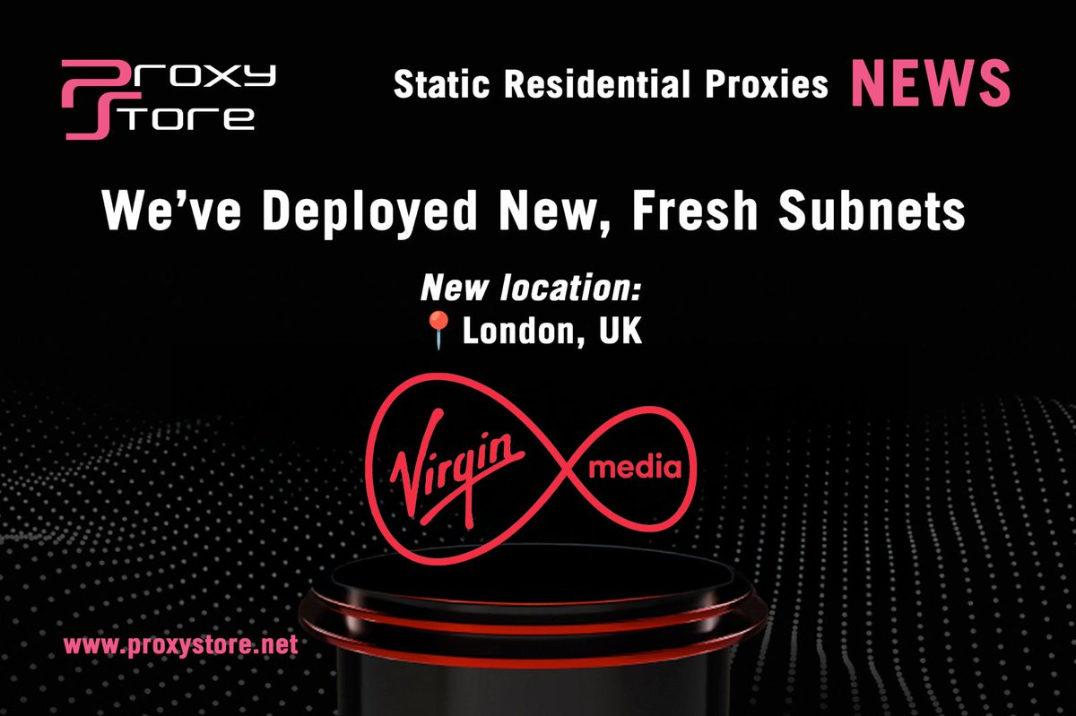 proxystorenet's tweet image. 🚨 You asked, we delivered!

🌍 Virgin Media Static Residential Proxies in London, UK are now LIVE!

✅ Ultra-reliable
✅ Geo-targeted
✅ Perfect for your stealth needs

👉 Get yours now at proxystore.net

#Proxies #StaticResidential #proxy #ProxyStore #UKproxy