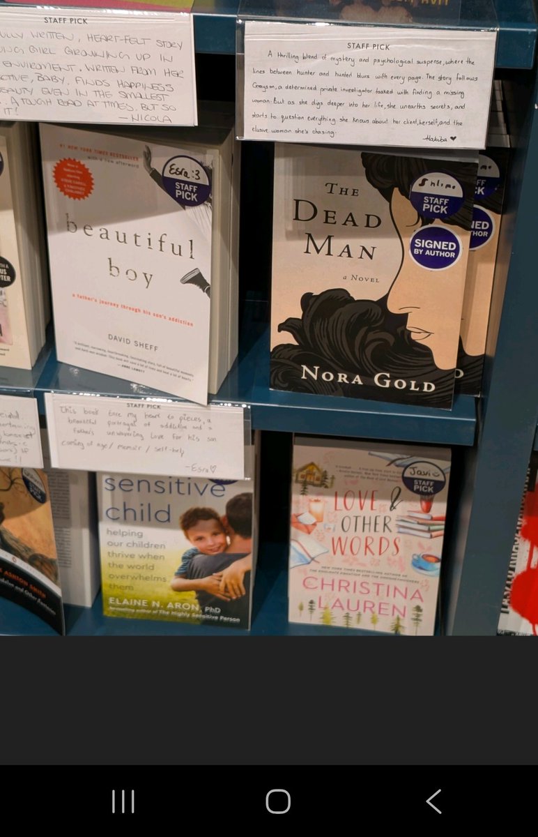 Nora Gold (@noragold) on Twitter photo Honoured that my novel, THE DEAD MAN, is a "Staff Pick" at <a href="/IndigoBayBloor/">Indigo Bay Bloor</a> bookstore, on their special display!
<a href="/guernica_ed/">Guernica Editions</a> #bookstagram #CanLit Honoured that my novel, THE DEAD MAN, is a "Staff Pick" at <a href="/IndigoBayBloor/">Indigo Bay Bloor</a> bookstore, on their special display!
<a href="/guernica_ed/">Guernica Editions</a> #bookstagram #CanLit