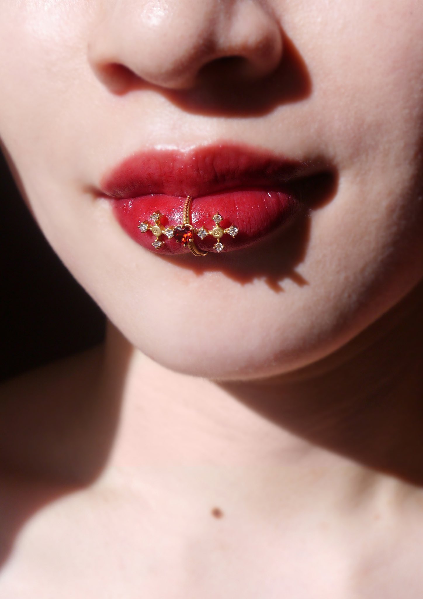 U‼️♡SIENA ROSE♡K10YG大人女子ピアス♡RED HEART♡ SIENA ROSE