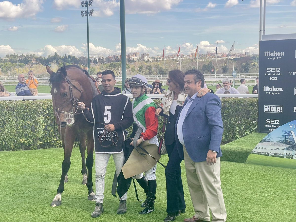 Hipódromo de La Zarzuela (@hipodromomadrid) on Twitter photo Enhorabuena a la Cuadra Marqués de Miraflores por la victoria de El Salor (Cracksman) en el Premio Jesús Méndez. Preparación de Christian Delcher y monta de <a href="/jgelabertb/">Jaime Gelabert</a>. 🏇🏆 Enhorabuena a la Cuadra Marqués de Miraflores por la victoria de El Salor (Cracksman) en el Premio Jesús Méndez. Preparación de Christian Delcher y monta de <a href="/jgelabertb/">Jaime Gelabert</a>. 🏇🏆