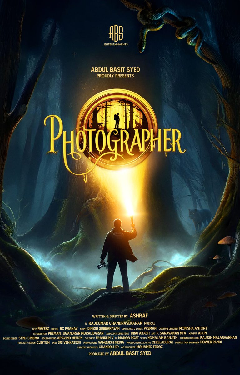 C’v (@cini_villa) on Twitter photo Here is the First Look Poster of #Photographer - An Enthralling Mystical Adventure !
<a href="/AbsEntoffl/">ABS ENTERTAINMENTS</a> <a href="/abdulbasit4777/">Dr Abdul Basit Syed 🇬🇧</a> <a href="/ashrafthinks/">Ashraf</a> <a href="/pa_preman/">PREMAN</a> <a href="/editorrcpranav/">RC Pranav</a> @rayeezamd <a href="/uriyadi_siva/">Actor Msp_Siva</a> <a href="/DineshAction360/">Dinesh Subbarayan</a> <a href="/krchandru/">Cha N Dru</a> @Prosrivenkatesh @vanquishmedia__ Here is the First Look Poster of #Photographer - An Enthralling Mystical Adventure !
<a href="/AbsEntoffl/">ABS ENTERTAINMENTS</a> <a href="/abdulbasit4777/">Dr Abdul Basit Syed 🇬🇧</a> <a href="/ashrafthinks/">Ashraf</a> <a href="/pa_preman/">PREMAN</a> <a href="/editorrcpranav/">RC Pranav</a> @rayeezamd <a href="/uriyadi_siva/">Actor Msp_Siva</a> <a href="/DineshAction360/">Dinesh Subbarayan</a> <a href="/krchandru/">Cha N Dru</a> @Prosrivenkatesh @vanquishmedia__