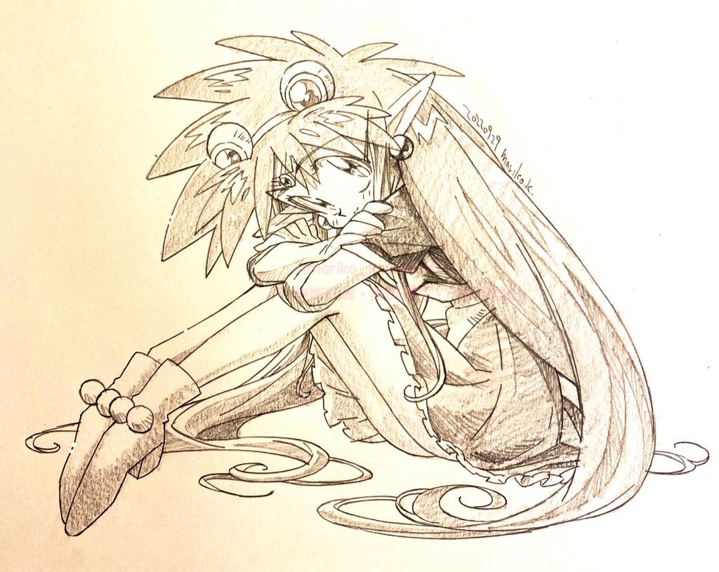 「過去絵ばかり」|川元まりこのイラスト