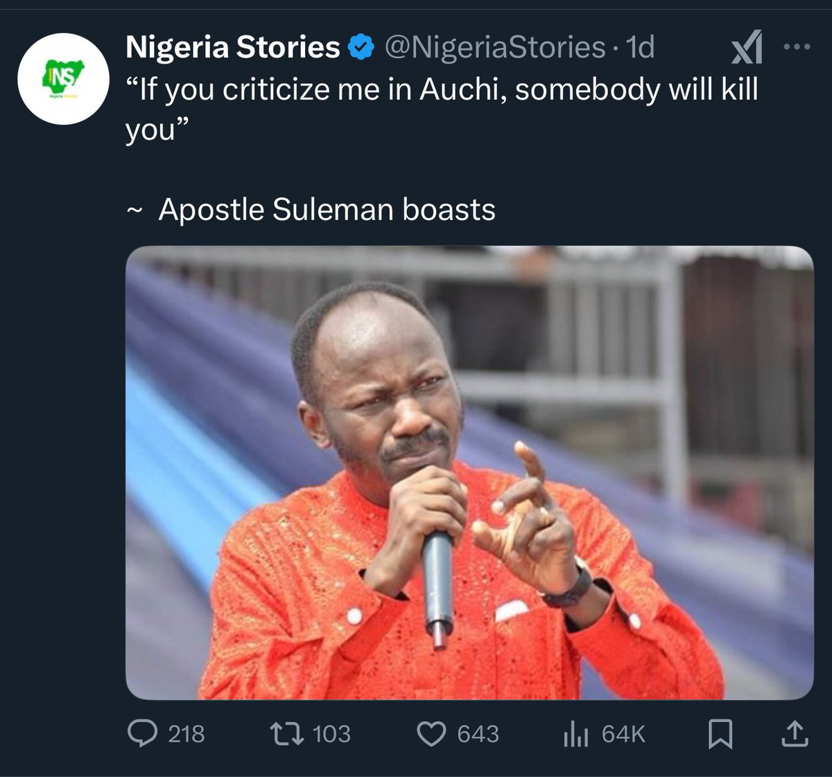 Criticizing a pastor will get you killed in Christianity and they think they have the moral rights to speak about what happened to Deborah! This dude right here is just a common pastor oo, not the Pope, but insulting him means a death sentence. We don hear una. Religion of what?