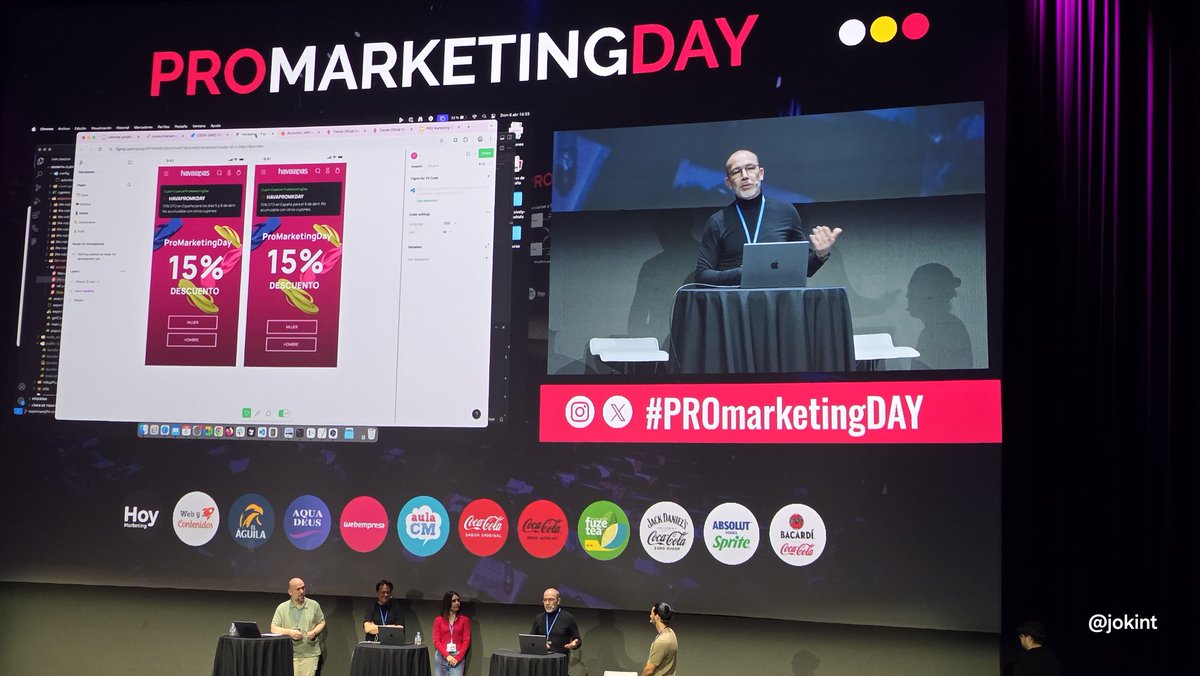 Viendo en directo como trabaja Product Hackers <a href="/producthackers/">Product Hackers</a> en #PROmarketingDAY de <a href="/aulaCM/">Aula CM - Escuela de Comunicación y Marketing</a>