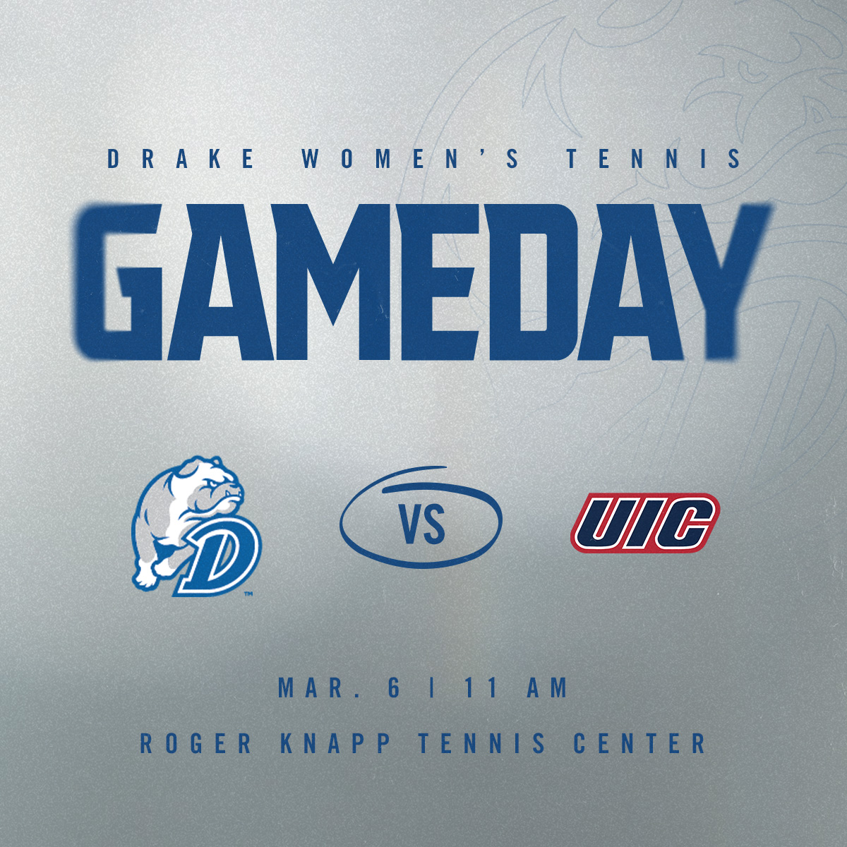 Drake Women's Tennis (@drakewten) on Twitter photo ๐๐ฎ๐ง๐๐๐ฒ ๐๐ก๐จ๐ฐ๐๐จ๐ฐ๐ง
๐ <a href="/UIC_WTEN/">UIC Women's Tennis ๐ฅ๐พ</a>
โฐ 11 am
๐๏ธ Roger Knapp Tennis Center
๐ Des Moines, Iowa
๐ bit.ly/42p6WMx
#DSMHometownTeam ๐๐ฎ๐ง๐๐๐ฒ ๐๐ก๐จ๐ฐ๐๐จ๐ฐ๐ง
๐ <a href="/UIC_WTEN/">UIC Women's Tennis ๐ฅ๐พ</a>
โฐ 11 am
๐๏ธ Roger Knapp Tennis Center
๐ Des Moines, Iowa
๐ bit.ly/42p6WMx
#DSMHometownTeam