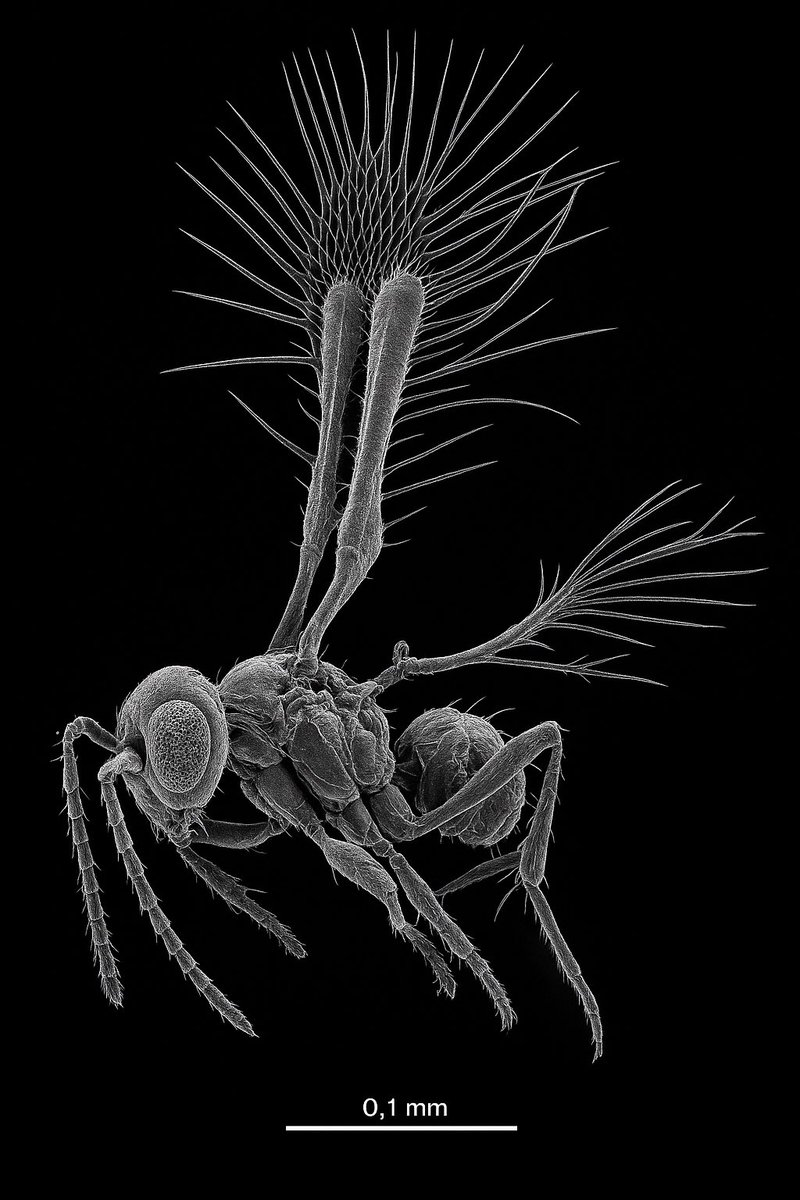 DubladJitender's tweet photo. 1/ Meet Kikiki huna — the world’s smallest flying insect.
This fairy wasp is so tiny, it makes ants look like giants.
#Microfauna #InsectFacts #Entomology https://t.co/bNXIPrAxnz