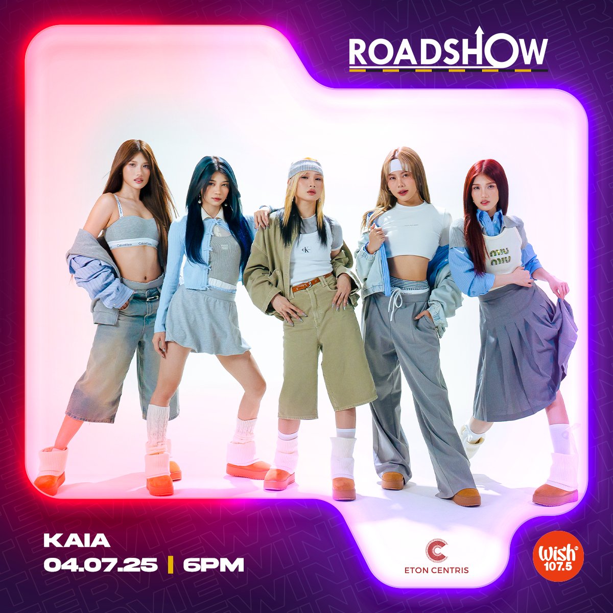 wish1075's tweet photo. Don't miss the Roadshow guesting of P-pop group @KAIAOfficialPH and up-and-coming singer Olivia!

Head to Eton Centris and watch them perform live! https://t.co/FIdw7ROs64
