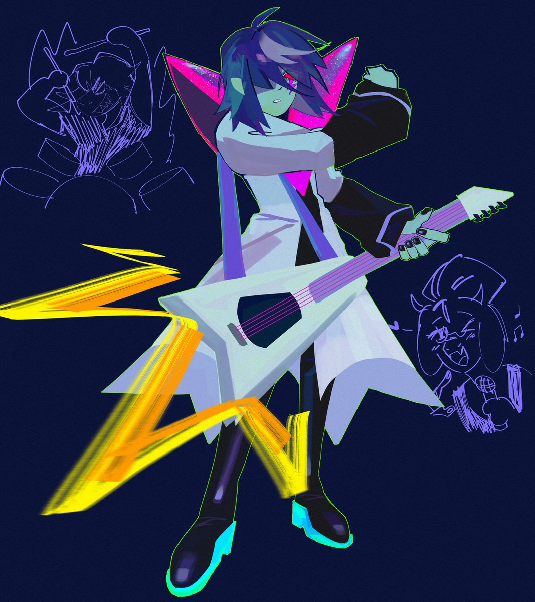 halfmoonstruck's tweet image. ofc i wanted to draw this outfit too AHHHH