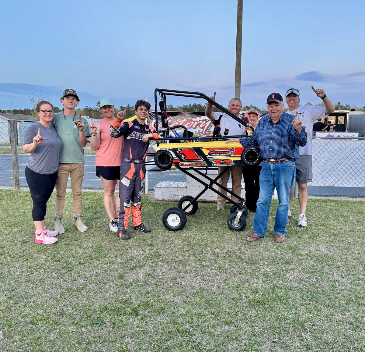 What a great day yesterday.. my parents love being at the track .. was special to win with them there .. so proud of Wyatt and how fast he is catching on !! Feel like we starting all over again.. nothing like it !!!!