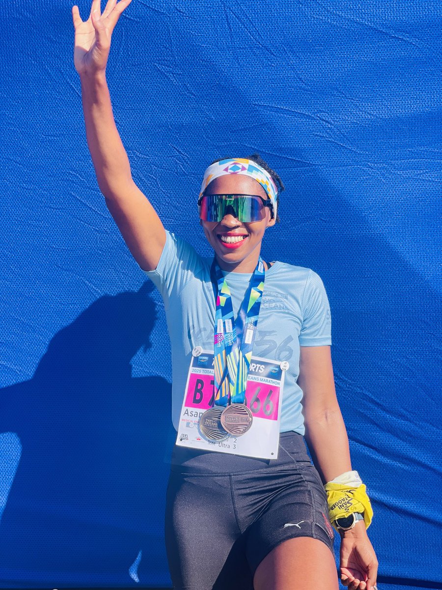 Champions are up. 
56kms: 4:56:32
21kms : 1:55:17
