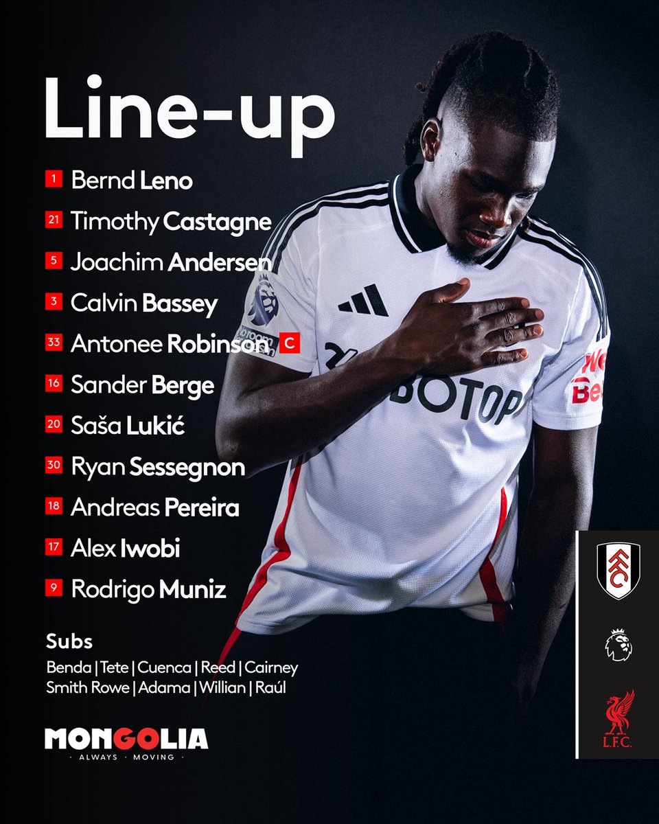 kiptoomanuu's tweet photo. Fulham vs Liverpool lineups. What are your predictions? #FULLIVE https://t.co/fzuDAxI12C