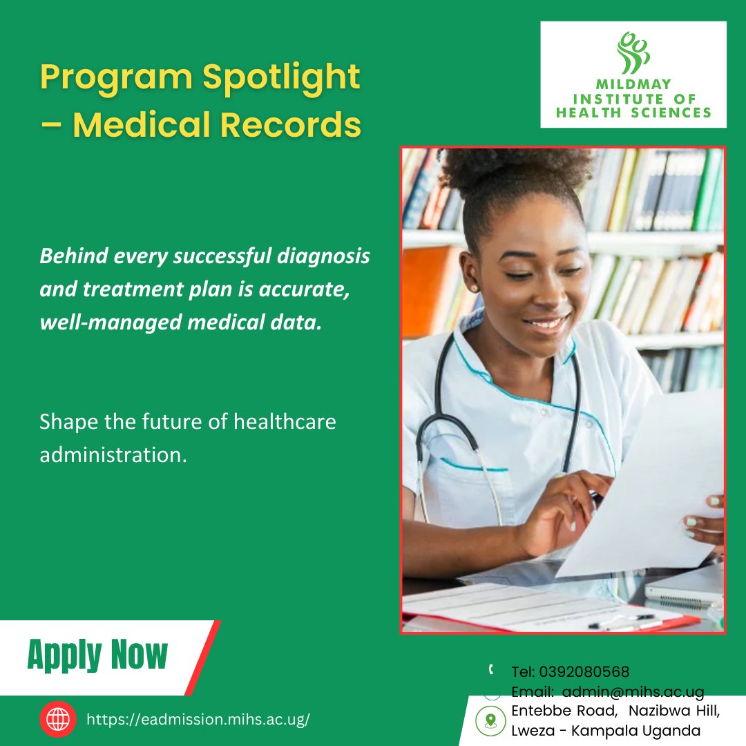 START YOUR CAREER IN MEDICAL RECORDS!
Do you have an eye for detail and a passion for healthcare?
Turn your strengths into a profession by joining the Medical Records program at Mildmay Institute of Health Sciences — this intake!
