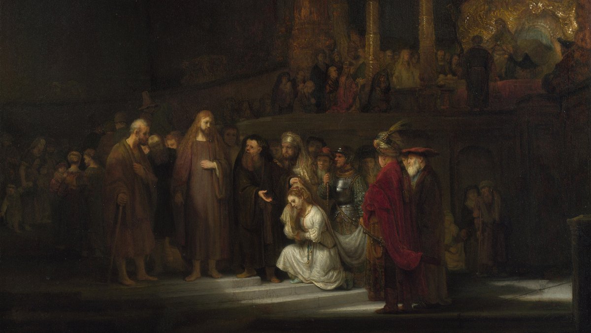 Friends, our Gospel today (John 8:1–11) tells about the woman that the scribes and Pharisees caught in adultery. Imagine where they were standing when they caught her in the very act. The voyeurism and perversion of these men! Then they come en masse, in the terrible enthusiasm