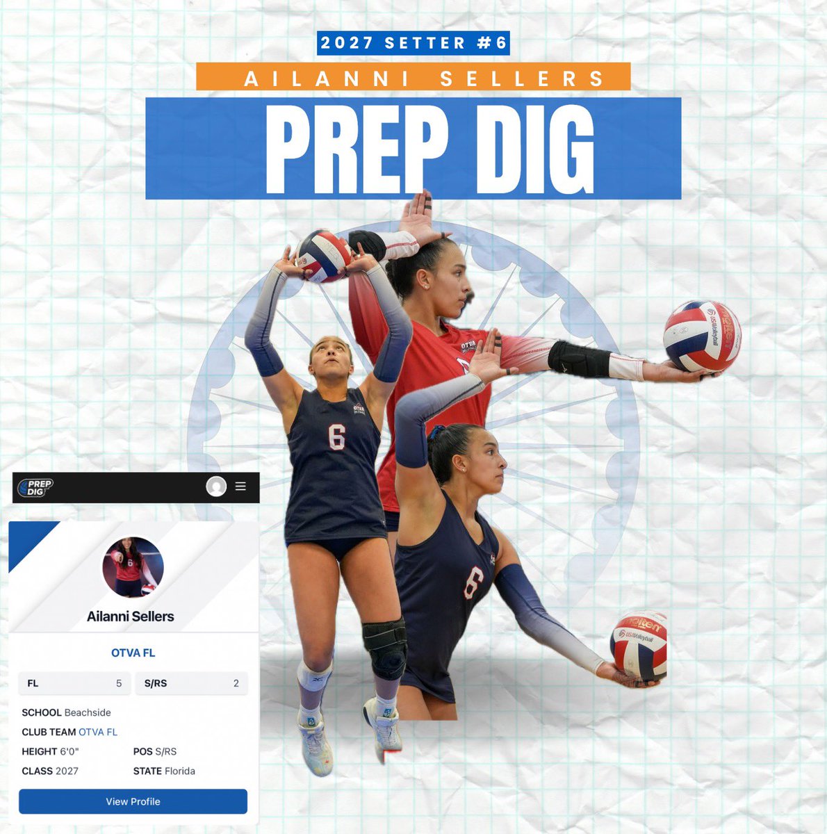 Thankful to be ranked #5 in Florida and #2 setter. Grateful for my coaches, teammates, and everyone who pushes me to get better.

#blessed #grateful #volley #volleyball #volleyballbabe #volleyballleaks #setter