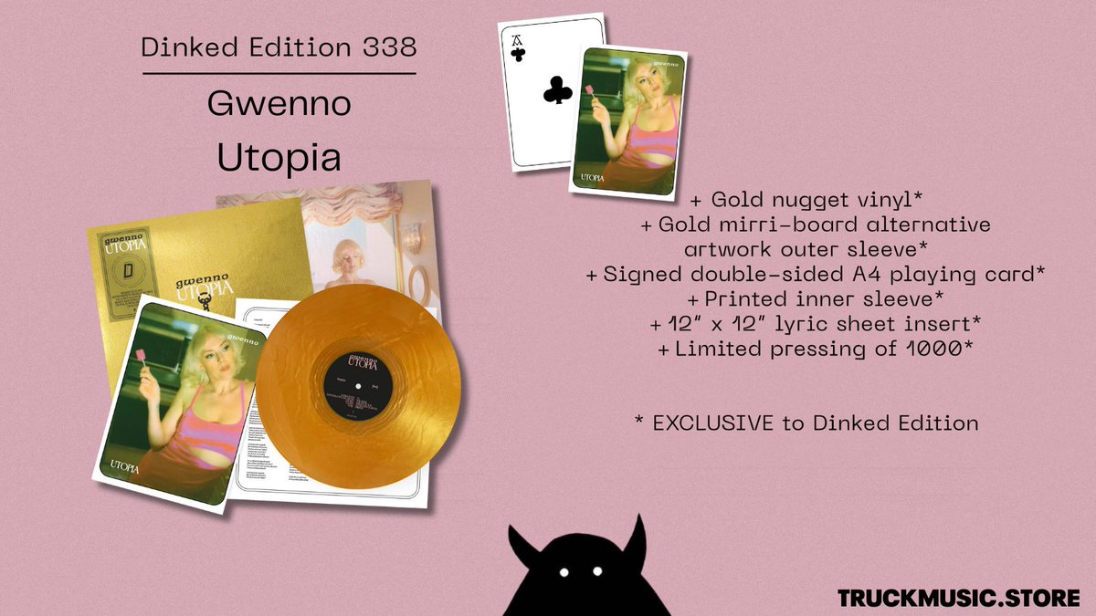 ♣️DINKED EDITION 338♣️

Gwenno - Utopia
Limited pre-orders available now: truckmusic.store/products/gwenn…