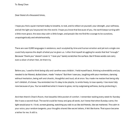 SoulSeekergots's tweet photo. A letter from the deepest pits of my heart #lettersforchan https://t.co/jIHgawMVfQ