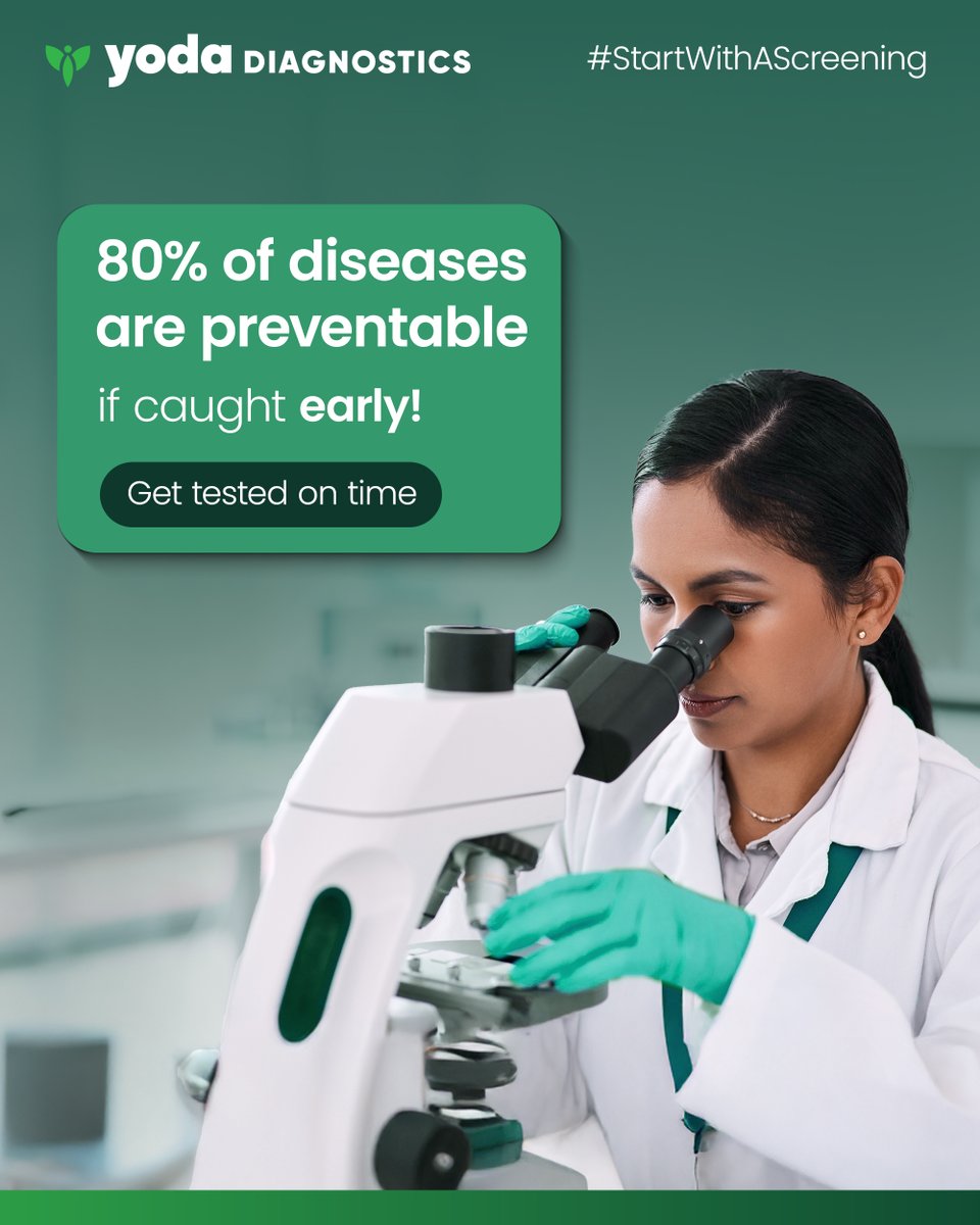 mryoda_official's tweet image. Is Diagnostics Costly? Think Again!
Your health is an investment, not an expense. Early detection can save you from costly treatments later. Take control today—because prevention is always better than the cure.

#StartWithAScreening today &amp;amp; save yourself from costly treatments!
