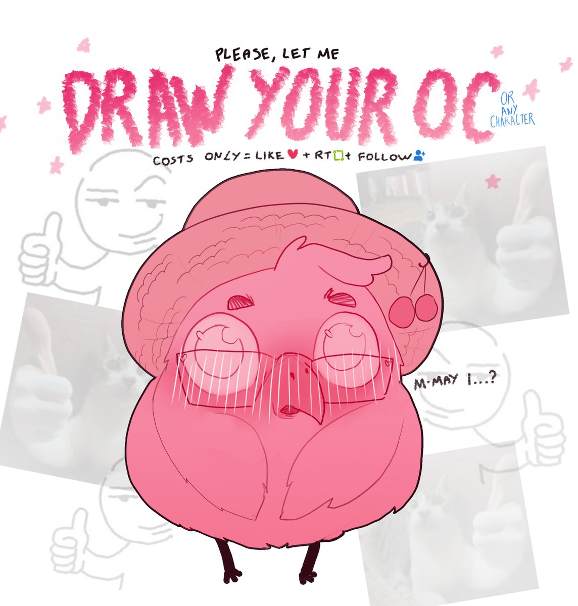 hellooo please may I draw your OCs😭😭😭💕
-rt + follow 
-reply with a ref! 💕

#artshare #ocart #oc #artmoots