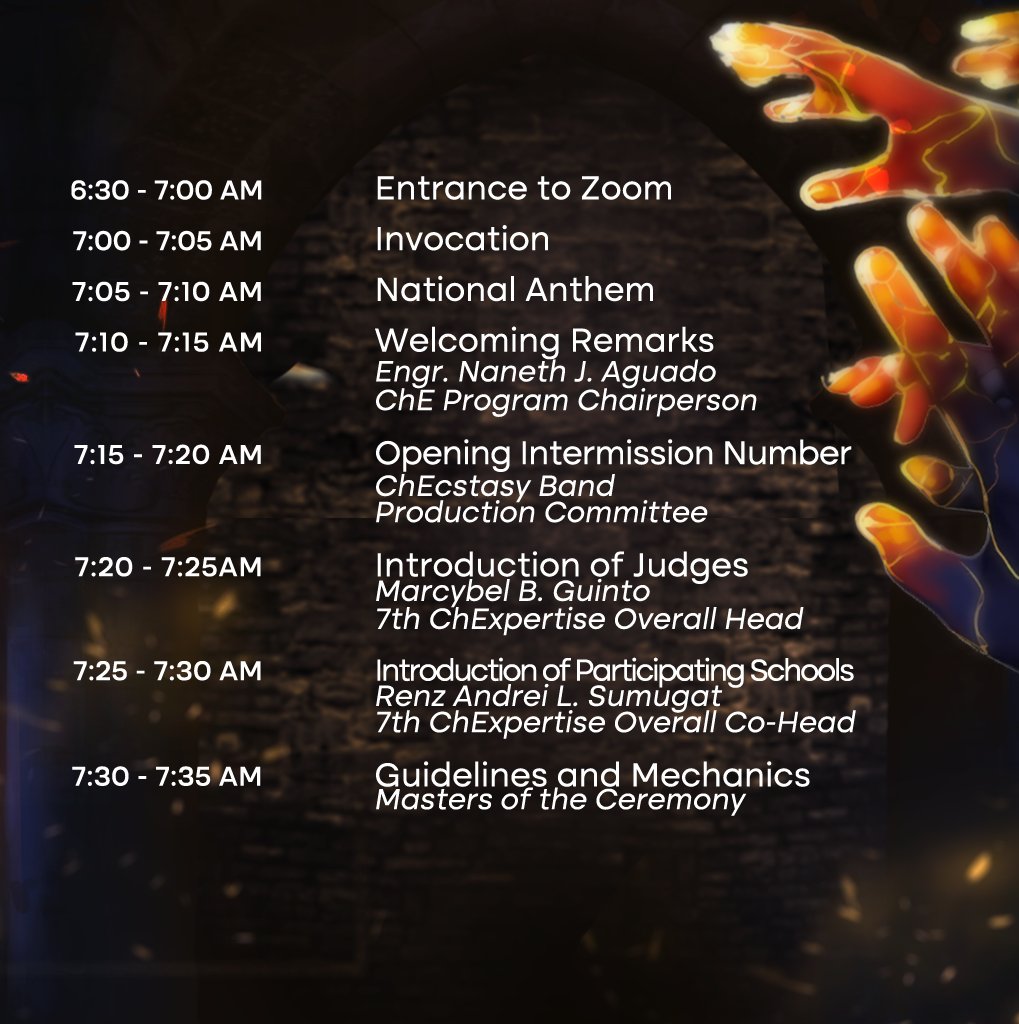 jpichebatstateu's tweet photo. Be part of this transformative journey from the comfort of your own forge! Virtually dive into the dynamic world of the 𝟳𝘁𝗵 𝗖𝗵𝗘𝘅𝗽𝗲𝗿𝘁𝗶𝘀𝗲 and the 𝟭𝟬𝘁𝗵 𝗦𝗜𝗣 𝗖𝗼𝗺𝗽𝗲𝘁𝗶𝘁𝗶𝗼𝗻, where intellect knows no bounds, happening via 𝗭𝗼𝗼𝗺 on 𝗔𝗽𝗿𝗶𝗹 𝟳, 𝟮𝟬𝟮𝟱 https://t.co/gCtys6mOOA