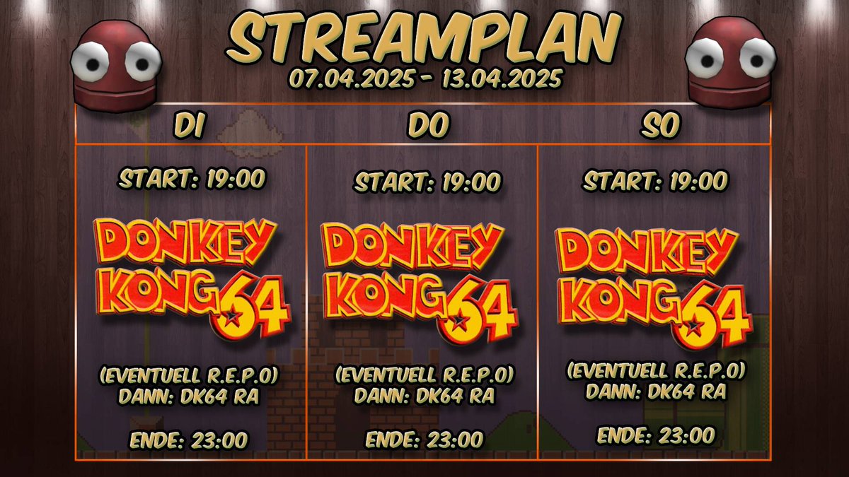 FrittenfettTV's tweet photo. Ich plane am start jedes Streams R.E.P.O. zuspielen, solange genug Spieler da sind. Maximal 2h, dann kommt Donkey Kong 64 Retro Achievements. Wir brauchen da mal langsam Progress xD
#twitch #twitchde https://t.co/NSJ7ItVDqK