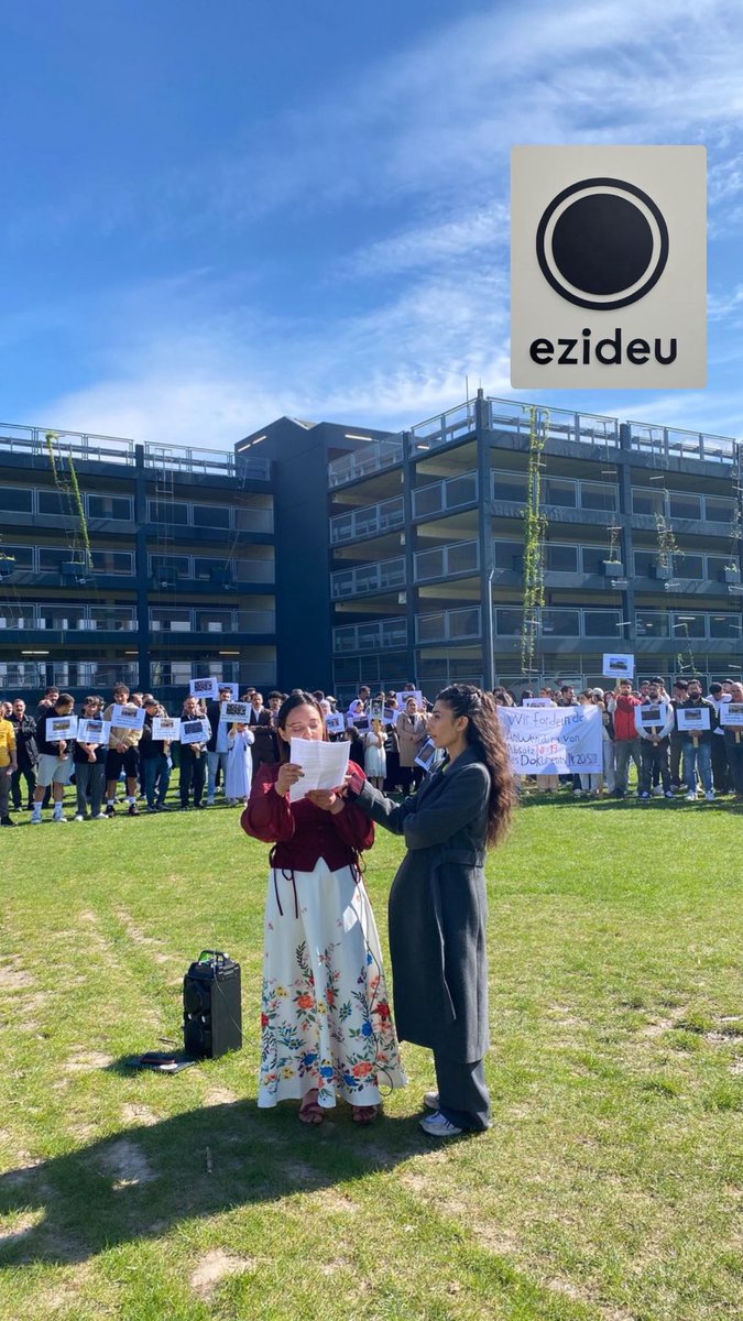 ezideu2014's tweet photo. When Germany recognised the Yezidi genocide, it promised the Yezidi to give them back their dignity, Identity and safety. 

But Germany failed to hold its promise! 

 #StopYezidiDeportatio https://t.co/EVzET5P3dE